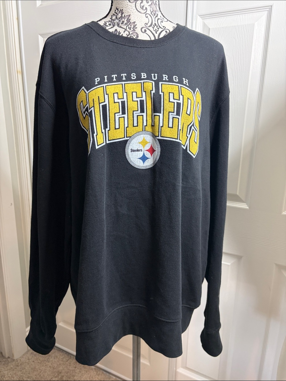 47 Brand Pittsburgh Steelers Black & Yellow Crewneck Sweatshirt XXL
